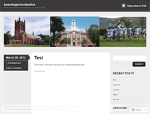 Tablet Screenshot of boardingschoolantics.wordpress.com