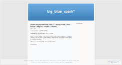 Desktop Screenshot of bigbluespark.wordpress.com