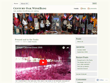 Tablet Screenshot of centuryoakwinery.wordpress.com