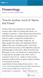 Mobile Screenshot of flowerology.wordpress.com