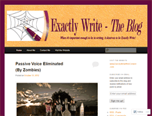 Tablet Screenshot of exactlywrite.wordpress.com