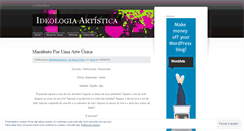 Desktop Screenshot of ideologiaartistica.wordpress.com