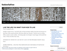 Tablet Screenshot of feebeefatfree.wordpress.com