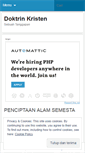 Mobile Screenshot of doktrinkristen.wordpress.com