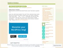 Tablet Screenshot of doktrinkristen.wordpress.com