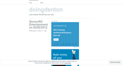 Desktop Screenshot of doingdenton.wordpress.com