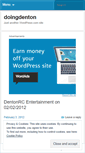 Mobile Screenshot of doingdenton.wordpress.com