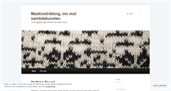 Desktop Screenshot of maskinstrikking.wordpress.com