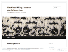 Tablet Screenshot of maskinstrikking.wordpress.com