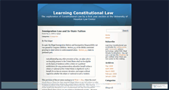 Desktop Screenshot of learningconlaw.wordpress.com