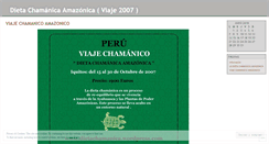 Desktop Screenshot of dietachamanica.wordpress.com