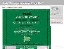 Tablet Screenshot of dietachamanica.wordpress.com