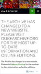 Mobile Screenshot of dukearchive.wordpress.com