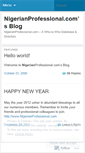 Mobile Screenshot of nigerianprofessional.wordpress.com