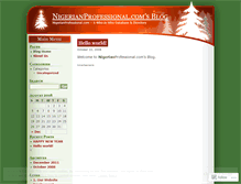 Tablet Screenshot of nigerianprofessional.wordpress.com