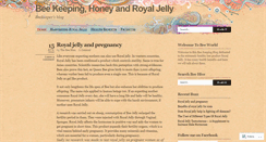 Desktop Screenshot of beeroyaljelly.wordpress.com
