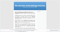 Desktop Screenshot of dieaktuelleantimobbingrundschau.wordpress.com
