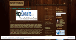 Desktop Screenshot of familymattersok.wordpress.com