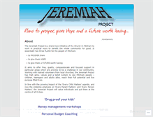 Tablet Screenshot of jeremiahprojectmitcham.wordpress.com
