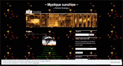 Desktop Screenshot of mystiquesunshine.wordpress.com