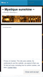 Mobile Screenshot of mystiquesunshine.wordpress.com