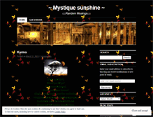 Tablet Screenshot of mystiquesunshine.wordpress.com