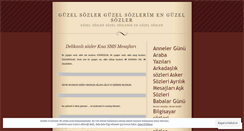 Desktop Screenshot of guzelsozlerim.wordpress.com