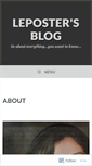 Mobile Screenshot of leposter.wordpress.com