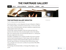 Tablet Screenshot of fairtradegallery.wordpress.com