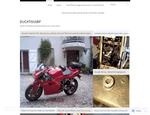 Tablet Screenshot of ducati916bp.wordpress.com