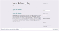 Desktop Screenshot of iusearch.bancdebinaryfaq.wordpress.com