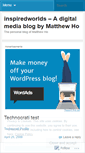 Mobile Screenshot of inspiredworlds.wordpress.com