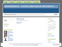 Tablet Screenshot of inspiredworlds.wordpress.com
