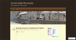 Desktop Screenshot of amicidellaromania.wordpress.com