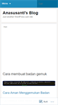 Mobile Screenshot of anasusanti.wordpress.com