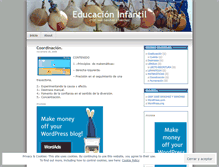 Tablet Screenshot of educacioninfantil.wordpress.com