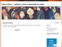 Tablet Screenshot of caoecaos.wordpress.com