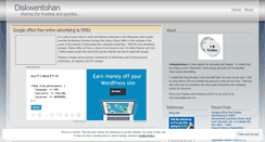 Desktop Screenshot of diskwentohan.wordpress.com