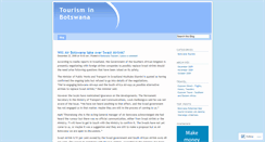 Desktop Screenshot of botswanatourism.wordpress.com