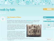 Tablet Screenshot of onewalkbyfaith.wordpress.com