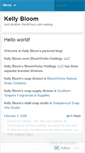 Mobile Screenshot of kellybloom.wordpress.com