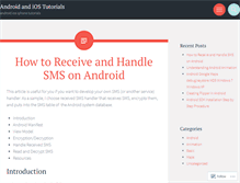 Tablet Screenshot of androidiostutorials.wordpress.com