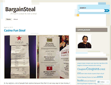 Tablet Screenshot of bargainsteal.wordpress.com