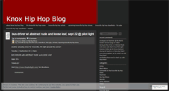 Desktop Screenshot of knoxhiphopblog.wordpress.com