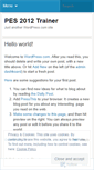 Mobile Screenshot of pes2012trainer49.wordpress.com