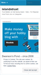 Mobile Screenshot of islandstrust.wordpress.com