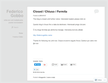 Tablet Screenshot of federicogobbo.wordpress.com
