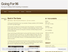 Tablet Screenshot of goingfor96.wordpress.com