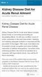 Mobile Screenshot of kidneydiseasediet69.wordpress.com