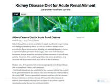 Tablet Screenshot of kidneydiseasediet69.wordpress.com